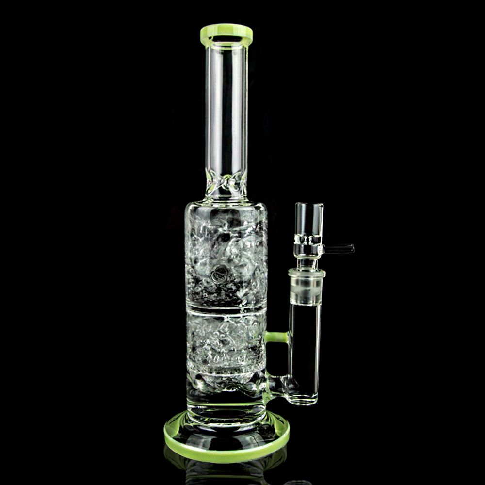 2017 2016 Straight Tube Smoking Glass Bongs With Windmill Perc Glass