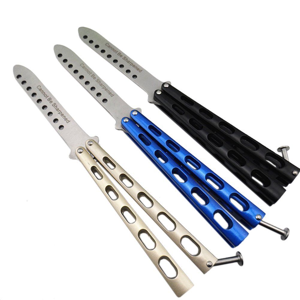 2018 Butterfly Knife Trainer Practice Balisong Butterfly Trainer Heavy