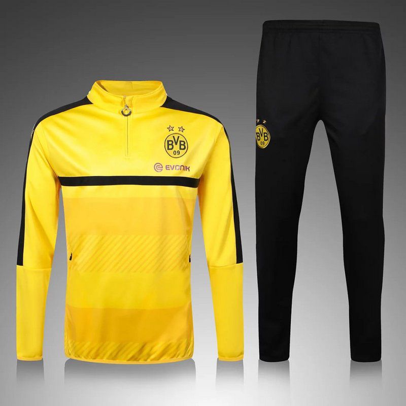 1617 Dortmund Yellow Tracksuits Highnecked Sweater Suit Mens Long