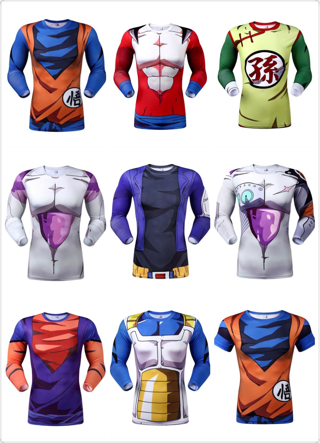 Wholesale Dragon Ball Z Vegeta Resurrection F Armour T Shirts Women Men