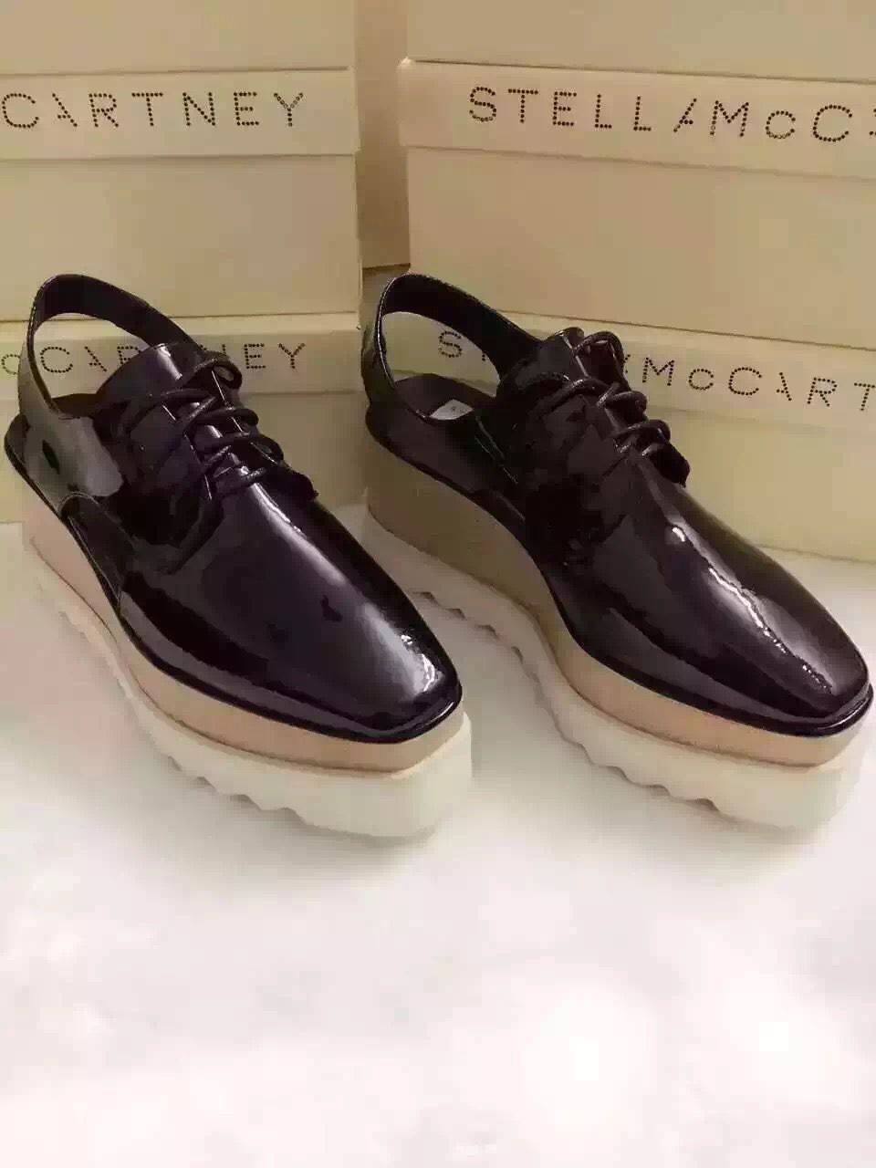 stella mccartney sandals shoes black mirror leather wedge stella mccartney sandals shoes black mirror leather wedge