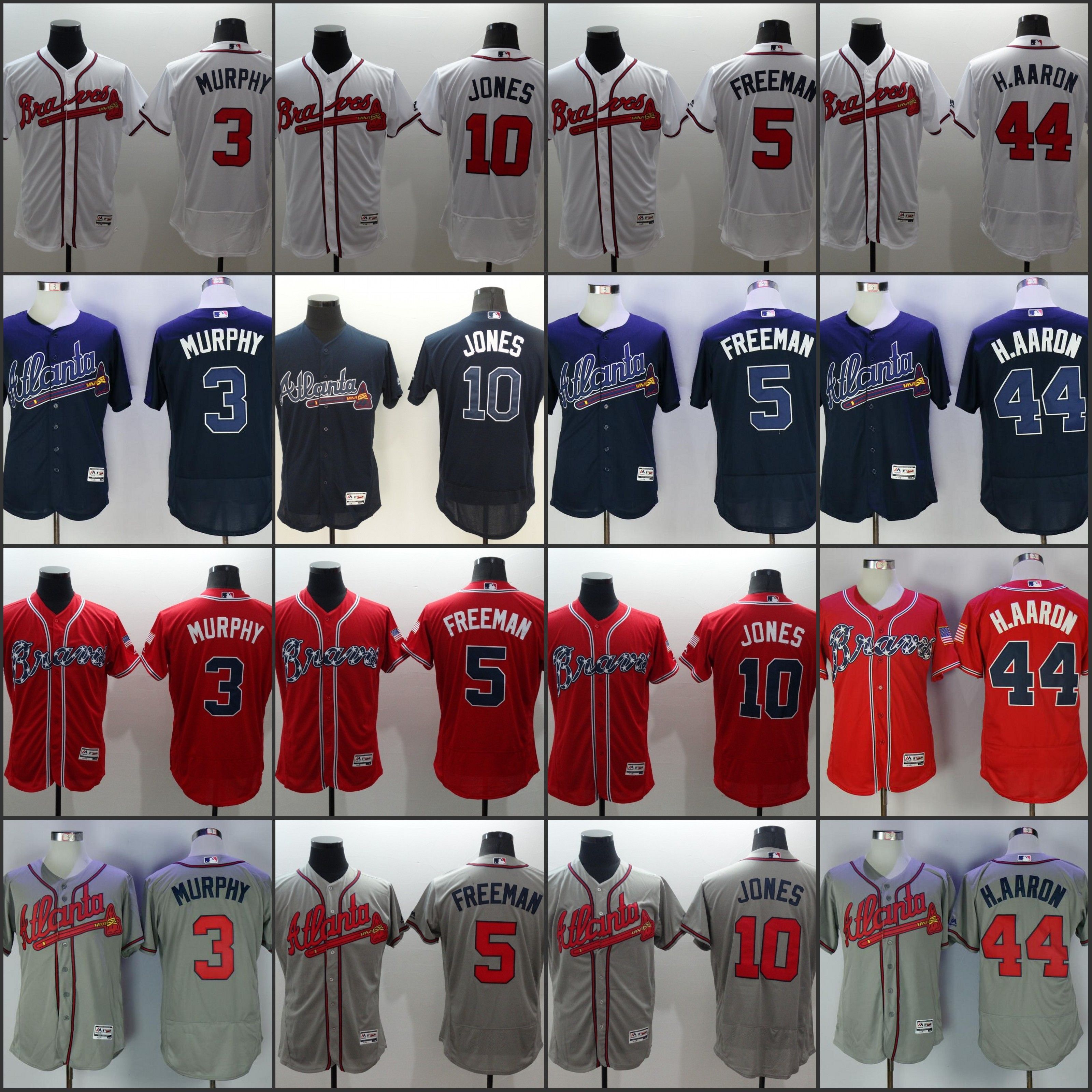 2017 Atlanta Braves 10 Jones 44 H.Aaron 24 Sanders 3 Murphy 5 Freeman 7