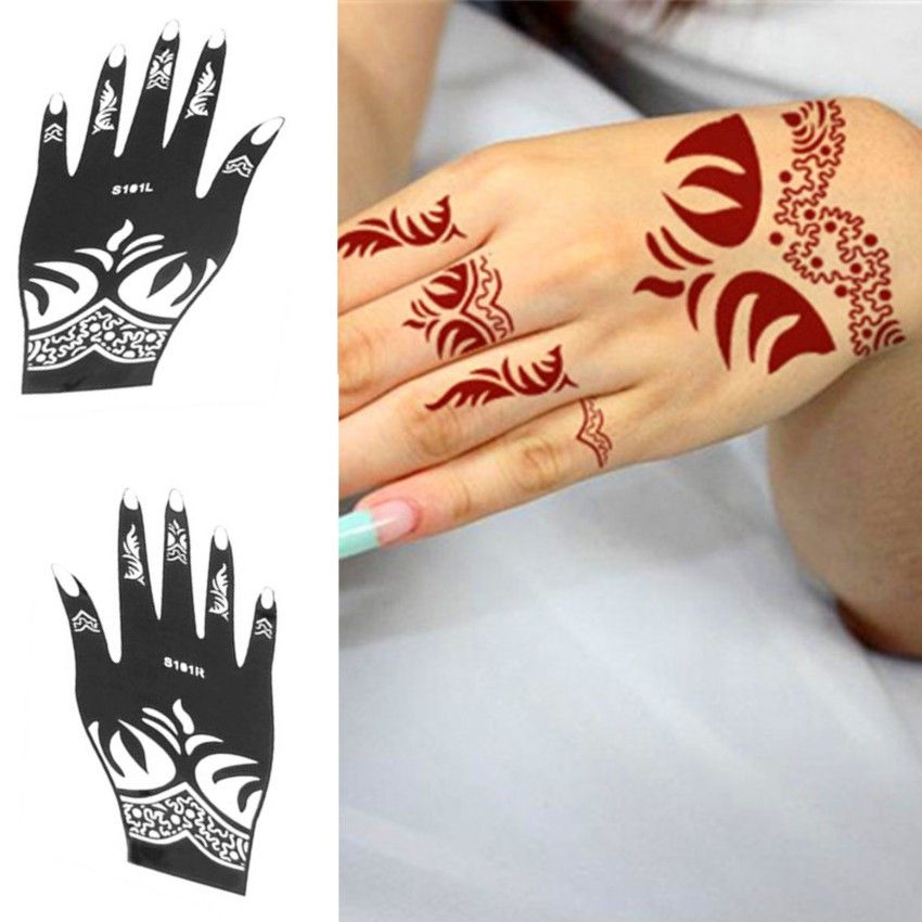 Wholesale Tattoo Stencil Henna Template Reusable Temporary Airbrush