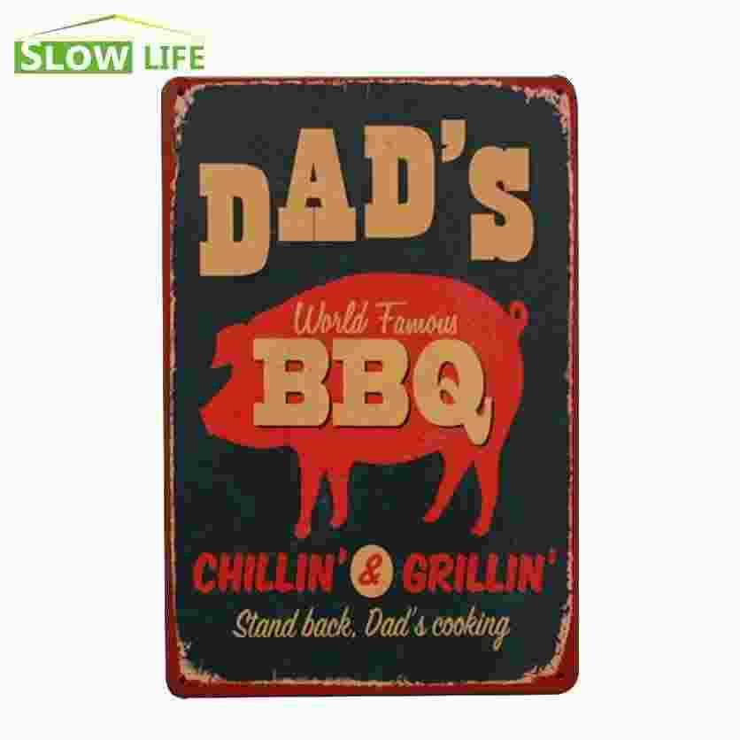 Metal Signs Home Decor lady luck tin metal sign home decor retro metal posters vintage tin signs pub bar wall Dads World Famous Bbq Vintage Home Decor Tin Sign 8x12 Bargarage Metal Signs Home Decor metal signs farmhouse signs farmhouse farmhouse wall decor christmas gift wedding Dads World Famous Bbq Vintage Home Decor Tin Sign 8x12 Bargarage