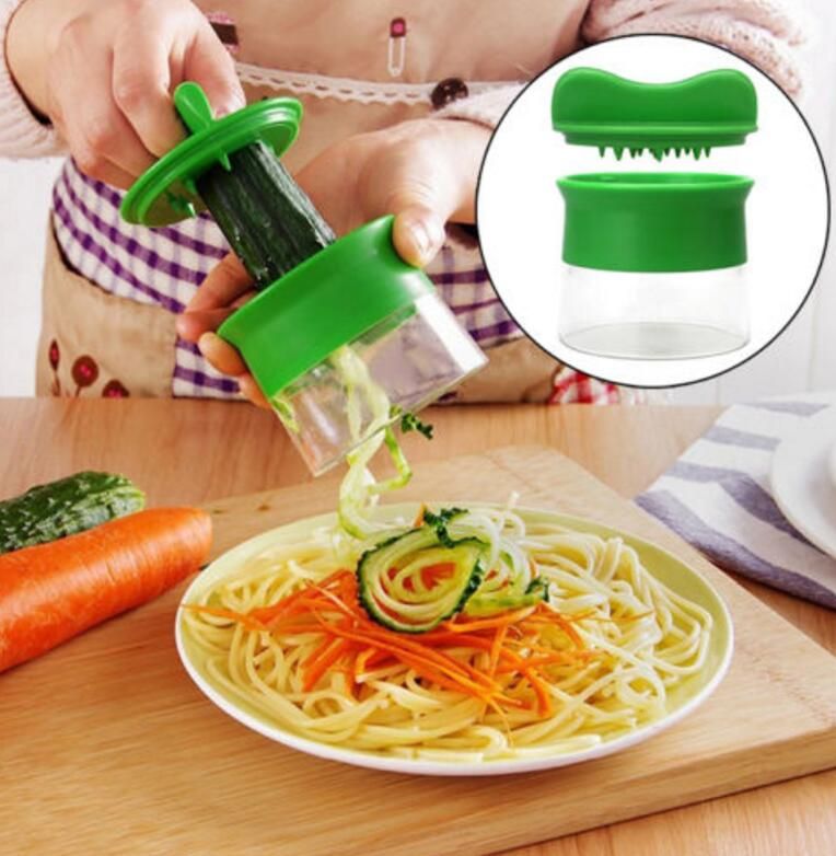 2017 Vegetable Handheld Spiralizer Slicer Cutter Graters Hand Held