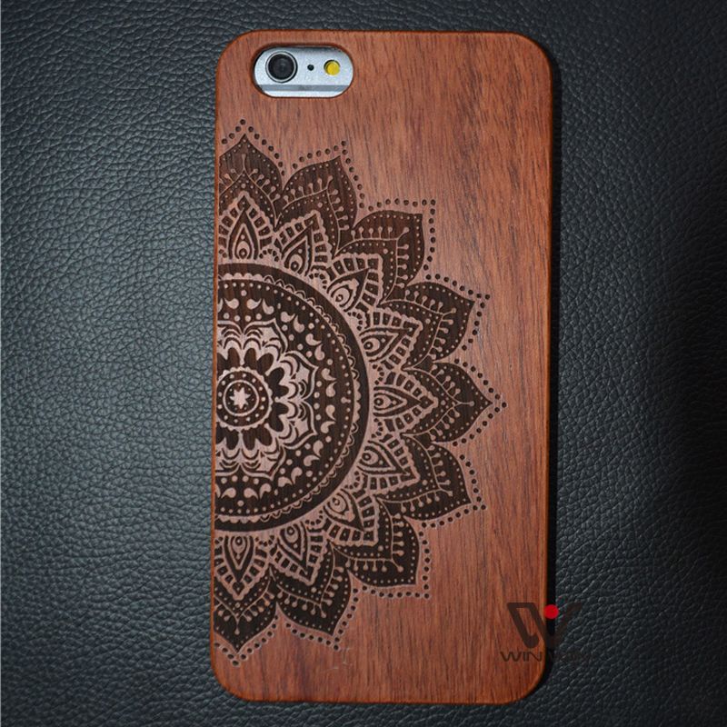 2016 Laser Engraving Bamboo Wood Mobile Phone Case For Iphone 5 6 6s
