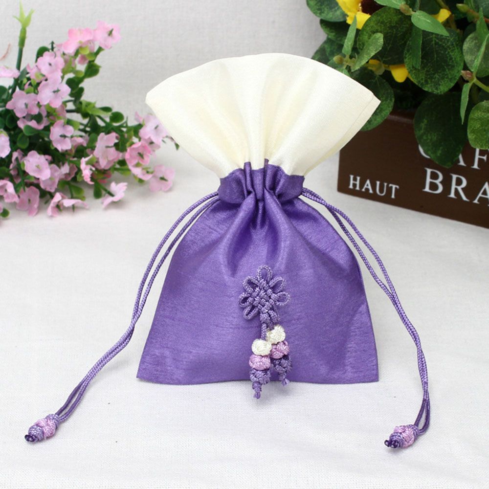 2017 Sachet Gift Bags Ice Silk Fabric Bags Drawstring Cotton Bags 3x6
