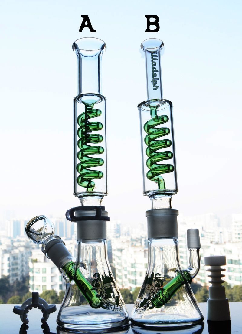 2017 New Glass Bongs !illadelph Removable Freezable Thick Glass Coil