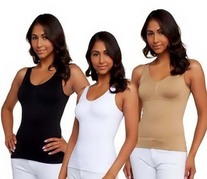 Seamless Cami Shaper Genie Bra Tummy Trimmer Shapewear Tank Look
