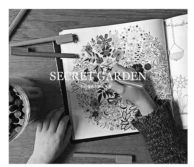 Secret Garden Coloring Books Enchanted Forest Magical Dreams Mystery Beauty And Beast Relieve Stress Decompression Painting
