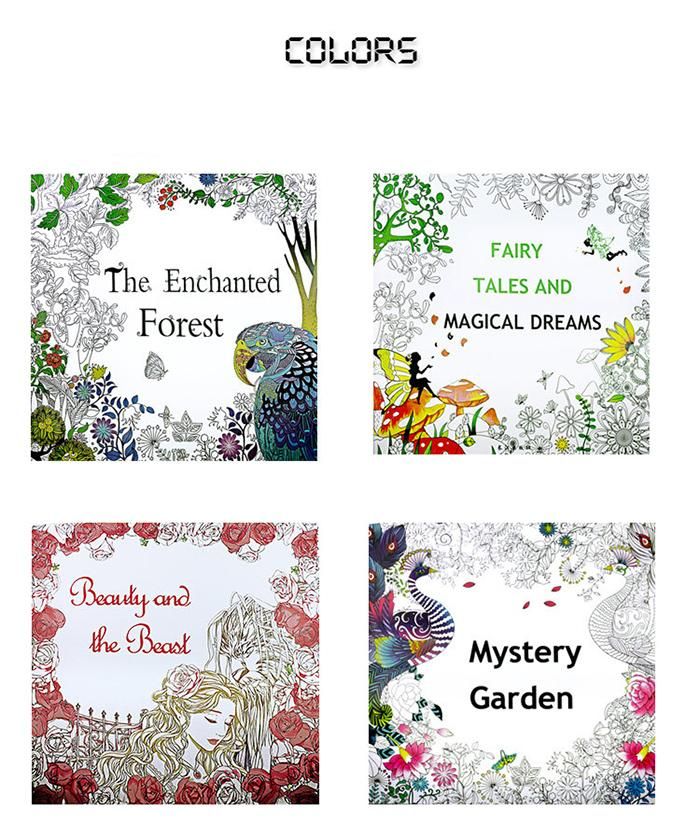 Secret Garden Coloring Books Enchanted Forest Magical Dreams Mystery Beauty And Beast Relieve Stress Decompression Painting
