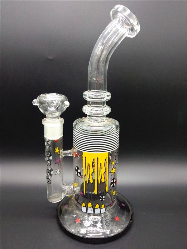 2017 2017 Glass Bong 30cm Glass Bubbler Percolator Bongs Water Pipes