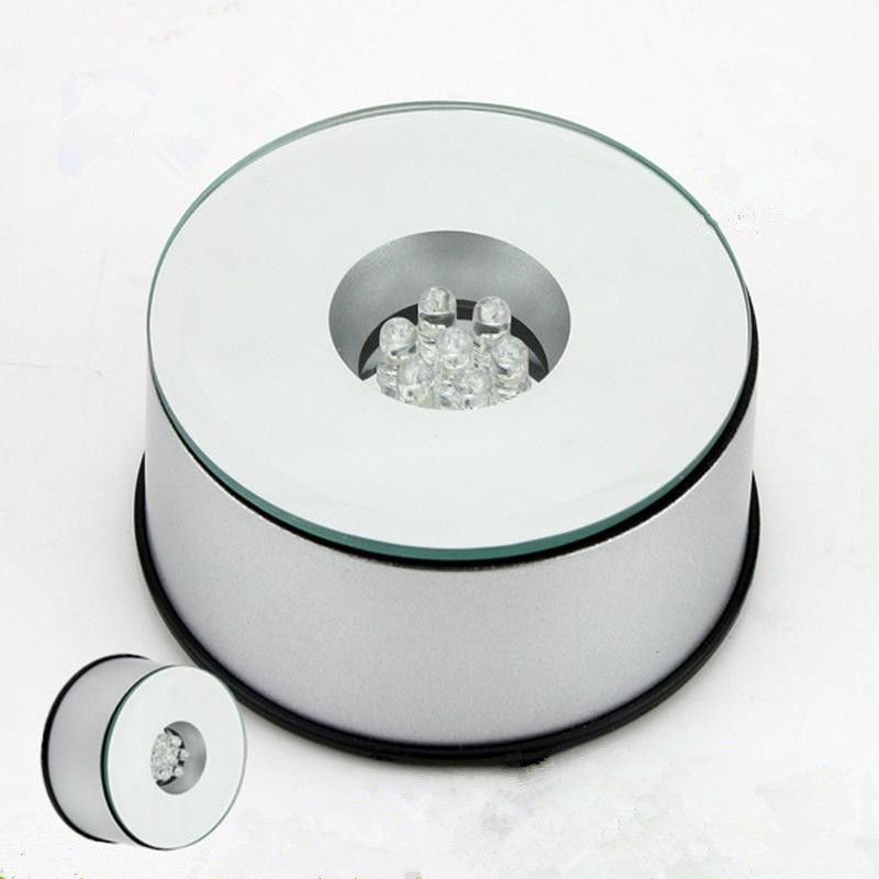 Online Cheap 7 Led Light Stand Turntable Rotating Base Unique 360