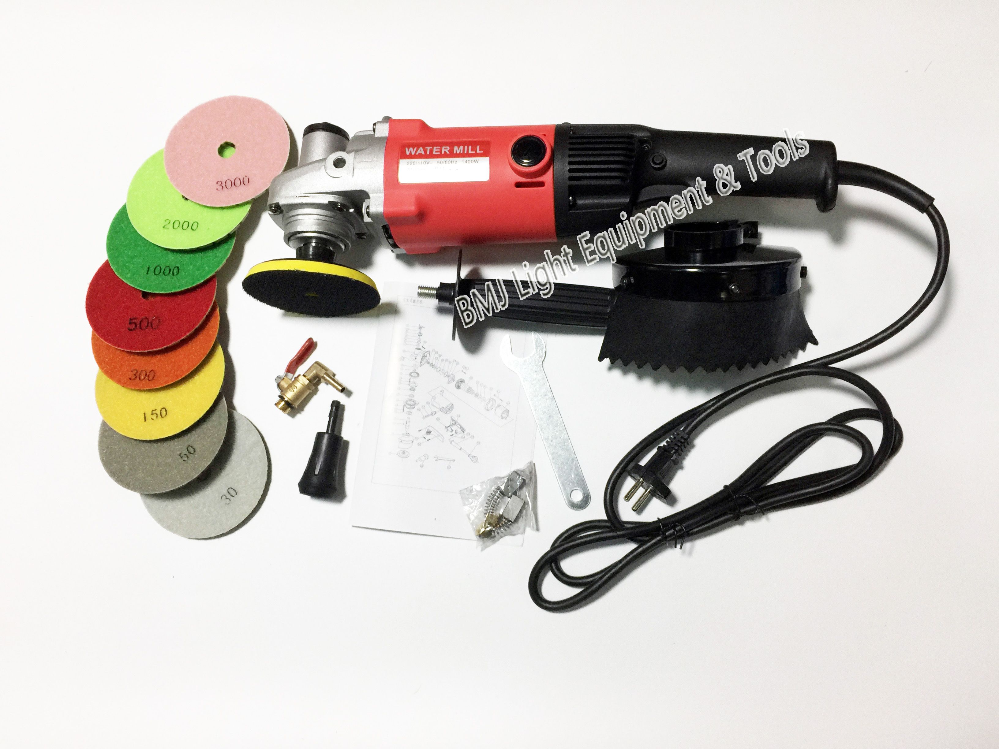 2018 Stone Wet Polisher Wet Grinder Water Mill M14 Variable Speed 220v