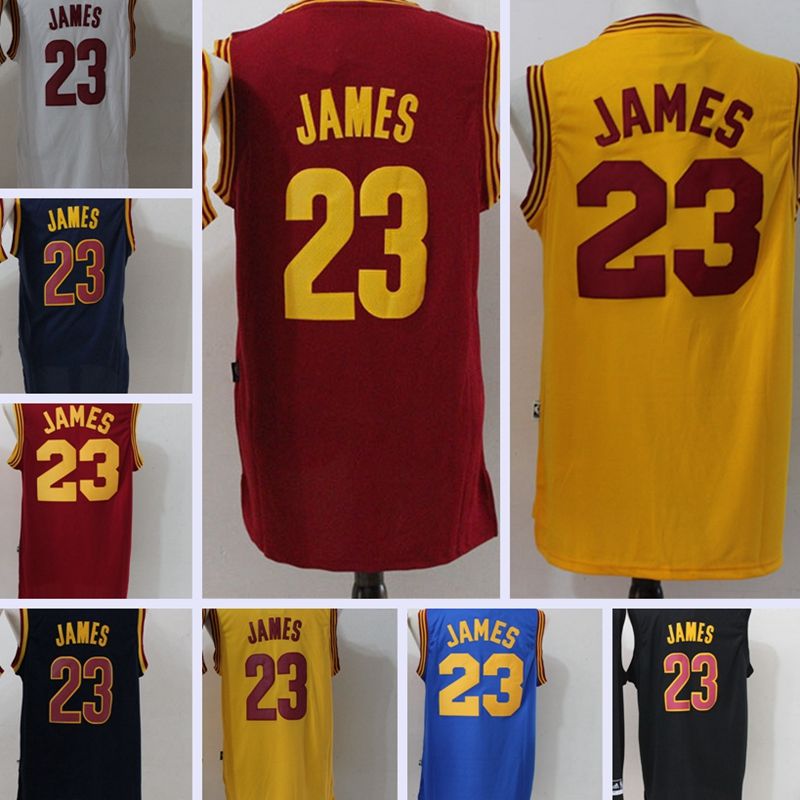 2017 Lebron James 23 Black Basketball Jersey With Short Sleeve Men'S