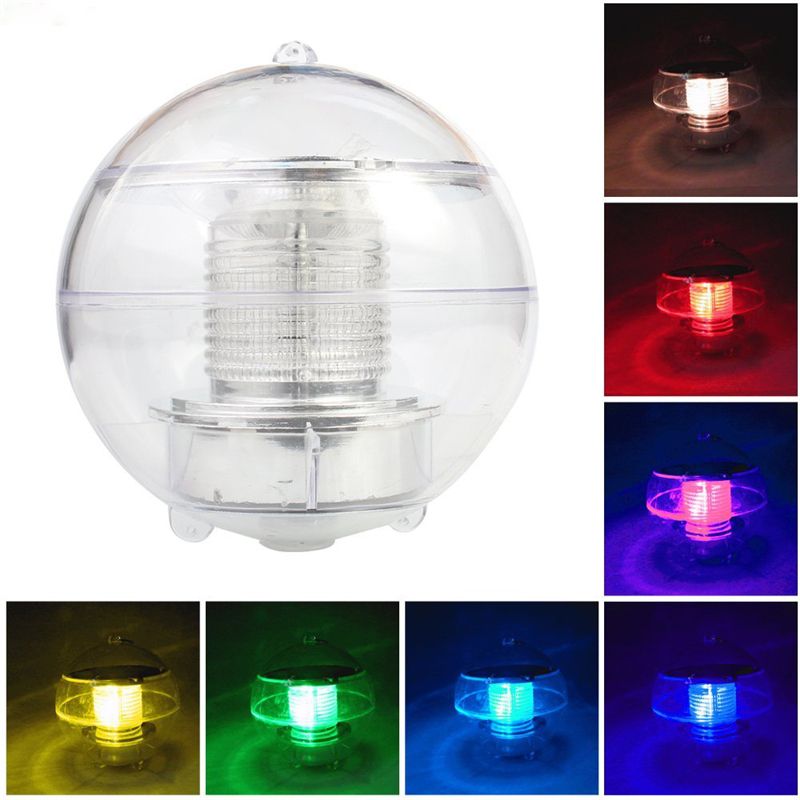 2017 solar power led color changing globe night light lamp floating solar globe lights