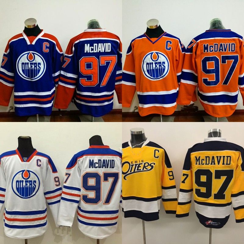 Edmonton Oilers Jersey Captain C Patch 97 Connor McDavid Jerseys Mens