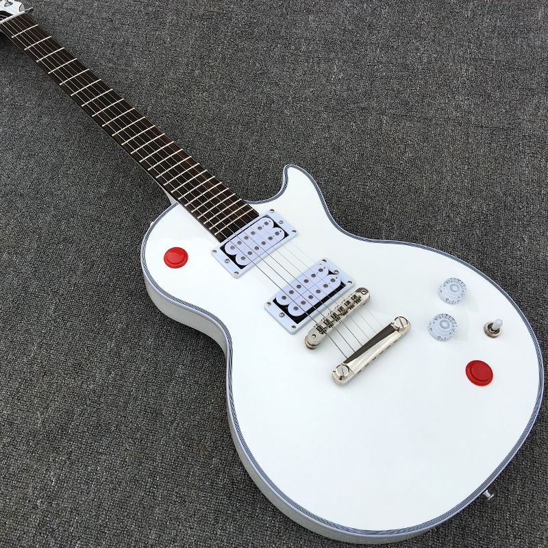 Custom Arcade Button Killswitch Buckethead Signature Alpine White Electric Guitar Rosewood