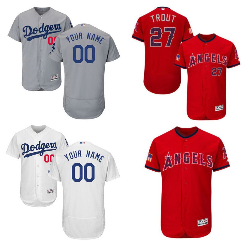 2017 Los Angeles Dodgers Personalized Customized Mens Jersey Custom Any