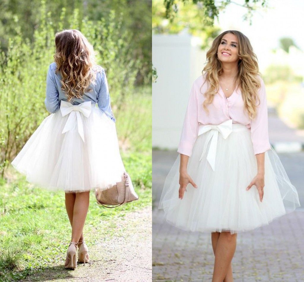 satin and tulle skirt