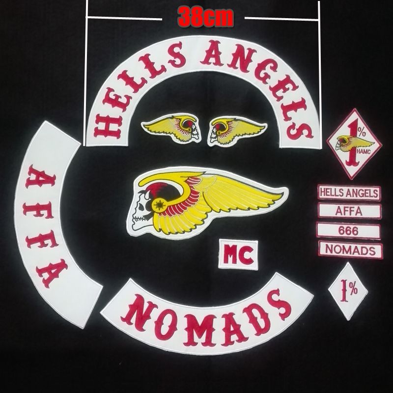 2017 38cm Hells Angels Patches Badges For The Jackekt Clothing Biker
