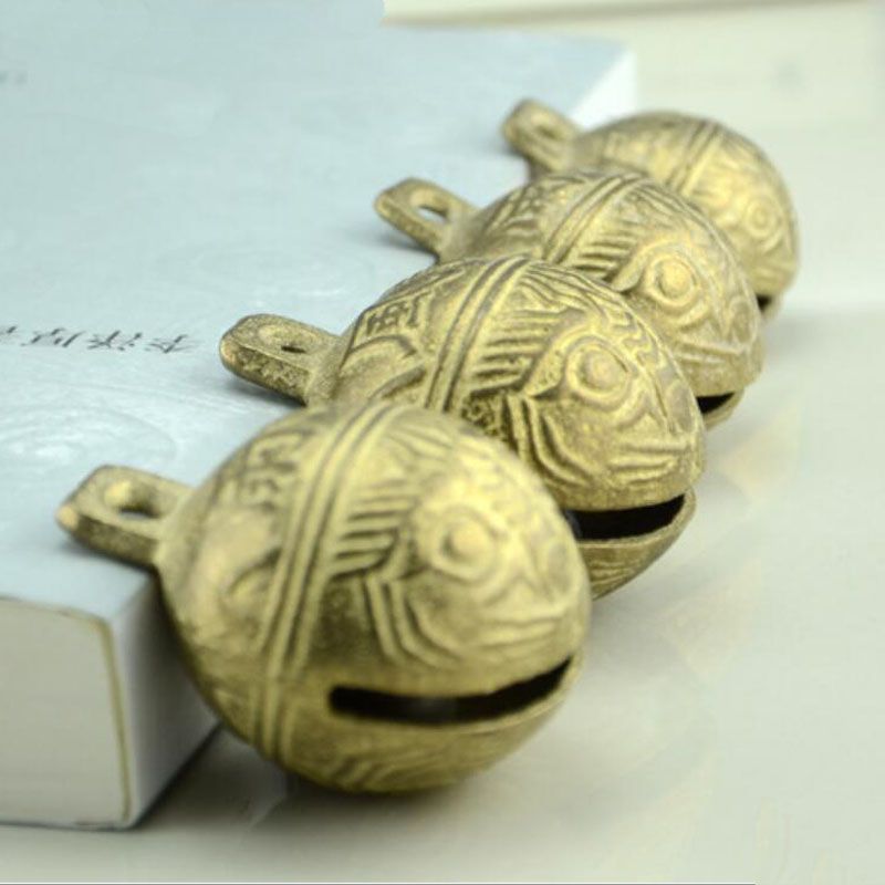 2017 Brass Animal Pet Dog Cat Bells Ancient Style Ringing Pet Bells For