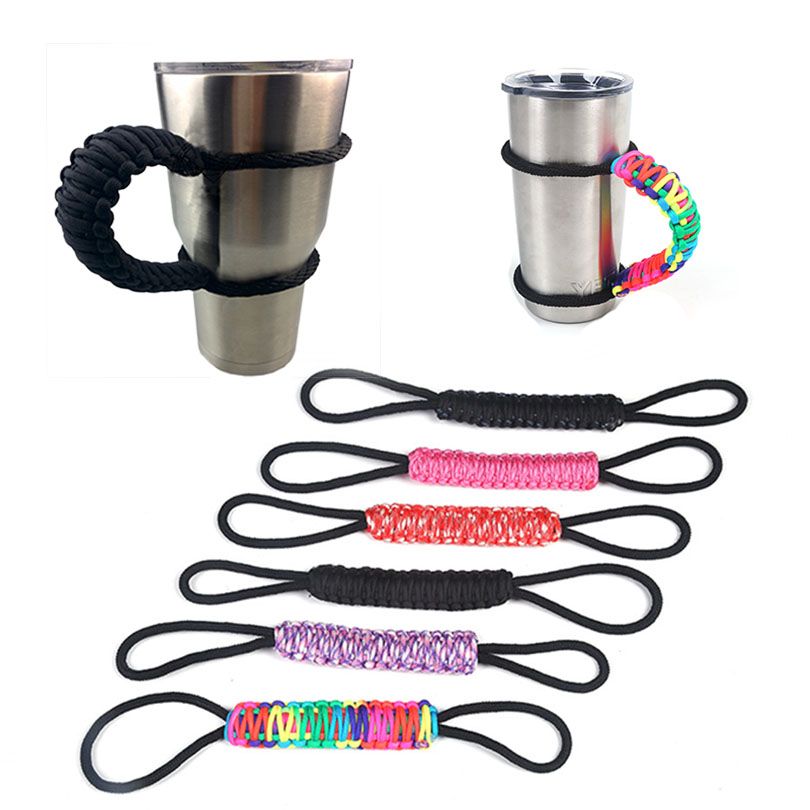 Paracord Cup Handles Handmade Multicolor Cup Holders for 20oz 30oz