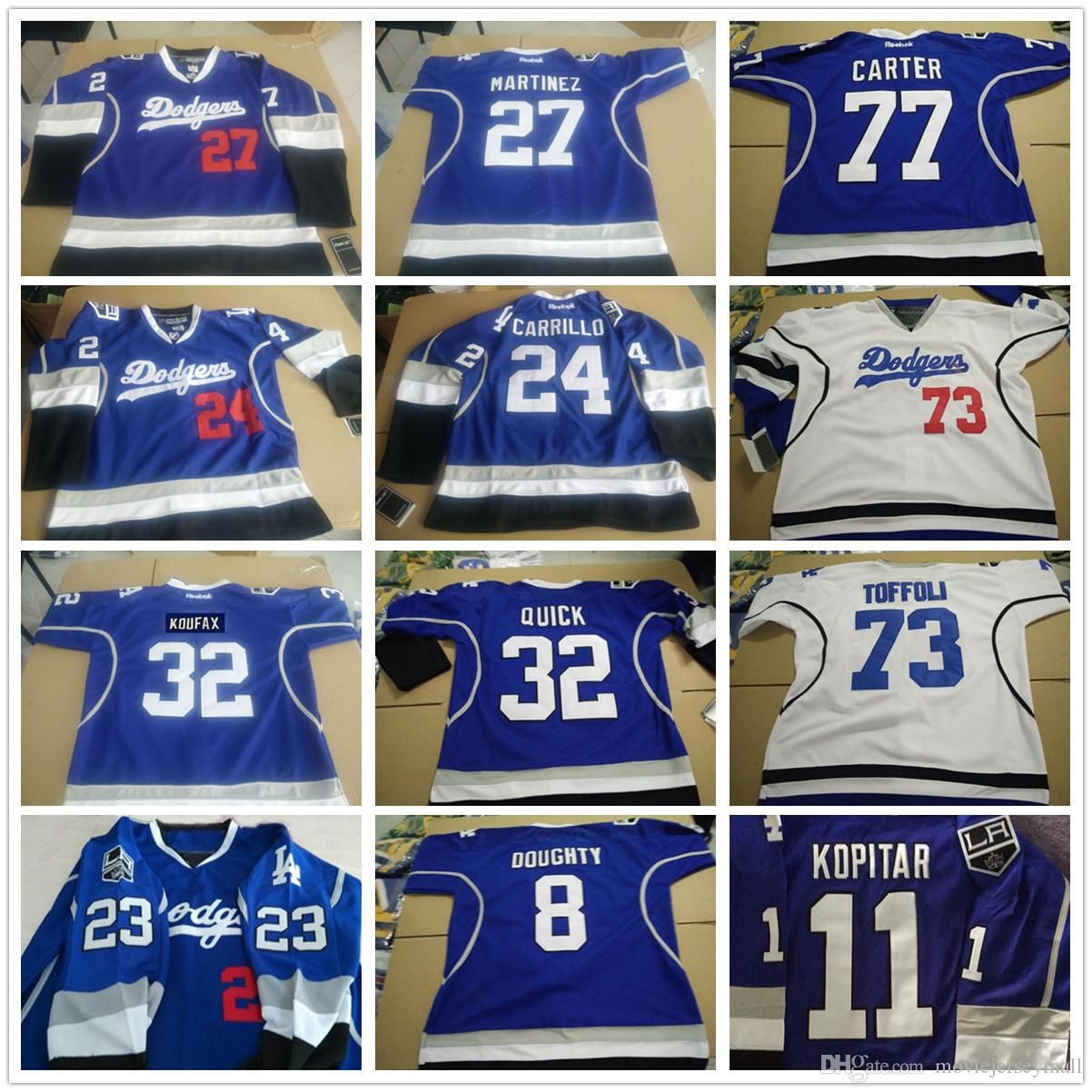 2017 Los Angeles Dodgers & La Kings 32 Sandy Koufax Combination Hockey