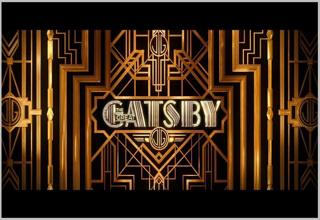 2018 7x5ft Black Gold Gatsby Pattern Frame Custom Photo Studio