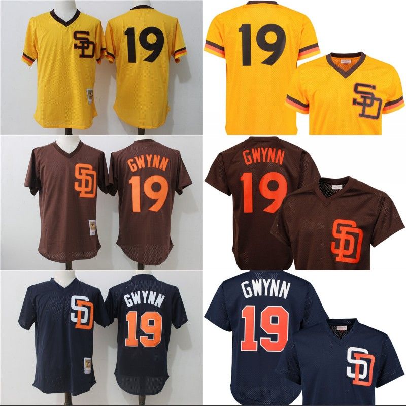 2017 San Diego Padres Jersey Mens 19 Tony Gwynn 1982 1985 Authentic