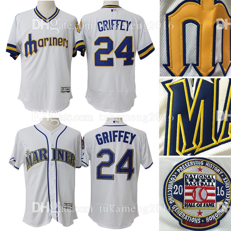2017 Men'S 24 Ken Griffey Jr. Seattle Mariners Majestic White Griffey