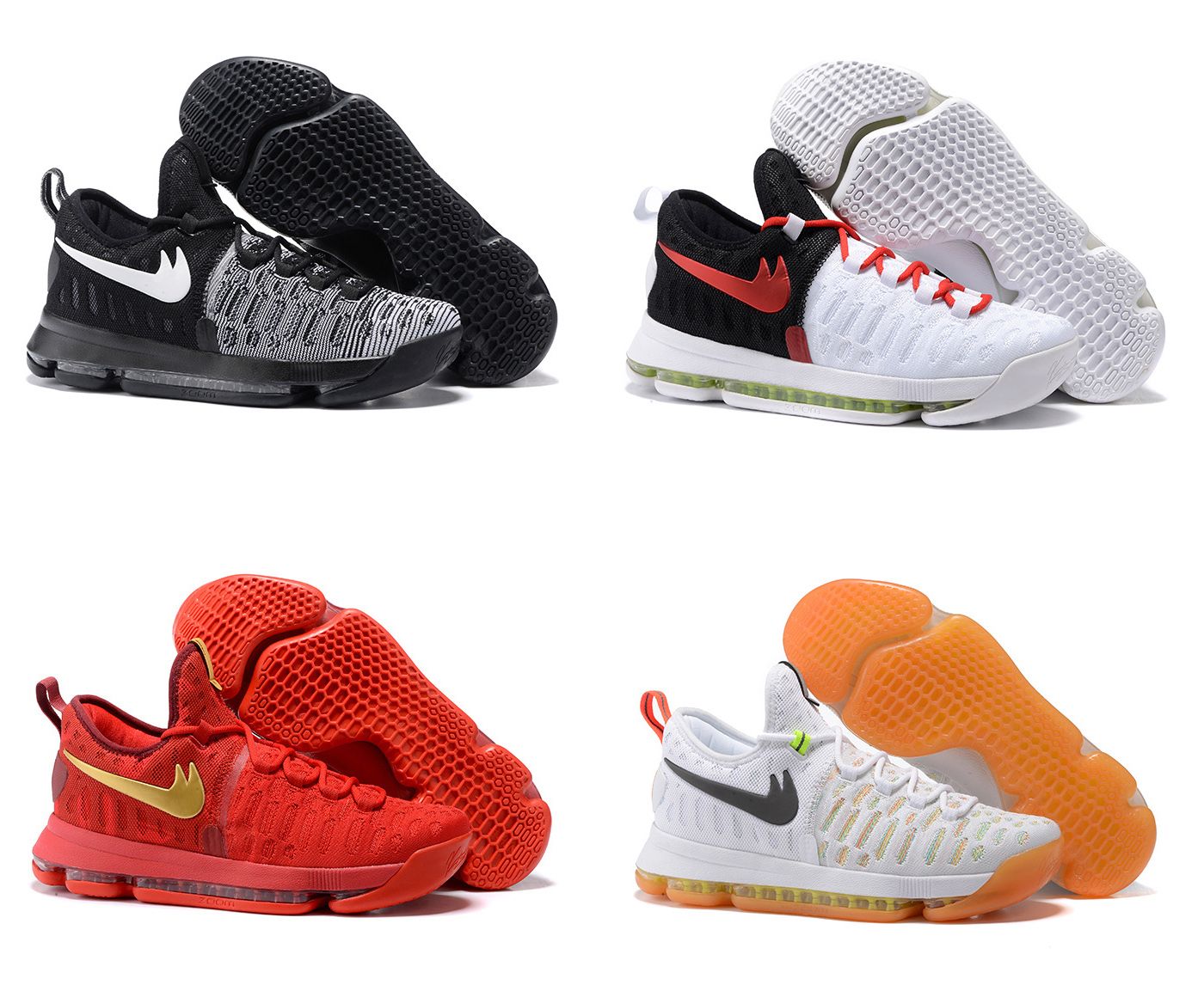 Kd 9 Durant Ix Low Cut Basketball Shoes For Men High Quality Come With Receipt/Bag/Sock/Box Size 