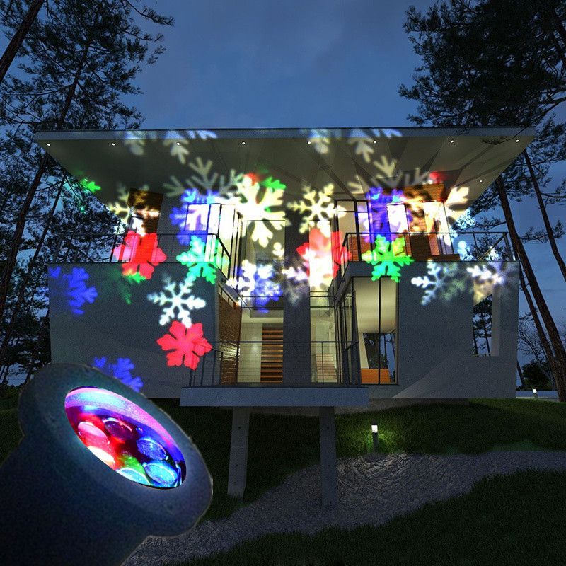 2017 Christmas Decoration Lamp Led Snowflake Spotlight Led