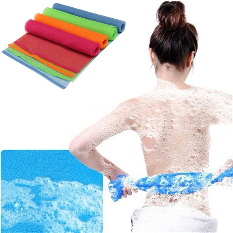 2017 Wholesale Hot Bath Shower Soap Body Wash Exfoliate Puff Sponge Mesh Net Nylon Cloth Towel