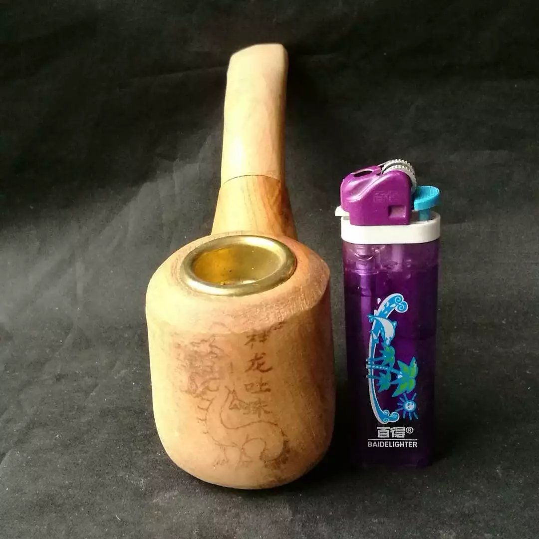 2017 Wood Pipe Sherlock Bubbler Pipes Colored Heady Pipes For Smoking