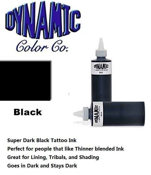 Powerful Tattoo Inks Black Time Inks 8 Oz Black Liner Shader Tattoo Artist Use Tip Ink Bottle