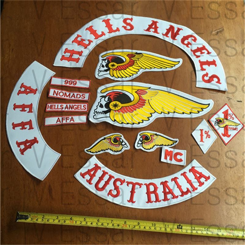 HELLS ANGELS Patch AUSTRALIA Embroidered Patches Armband MC 1 Patch