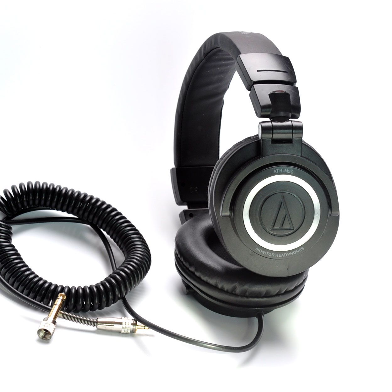 Professional Studio Monitor Headphones Coiled Cable Ath M50 Proprietary