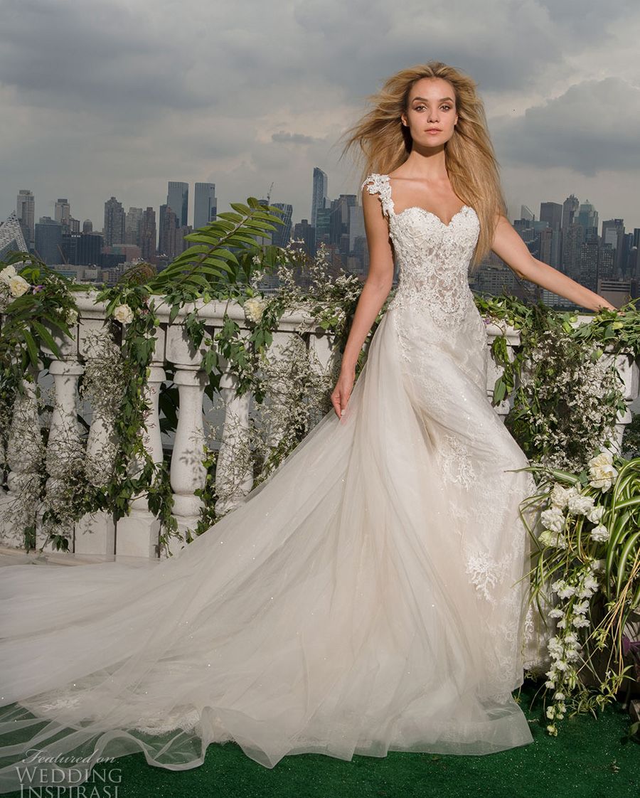 Elegant Fit And Flare Mermaid Wedding Dresses 2017 Sleeveless Thick