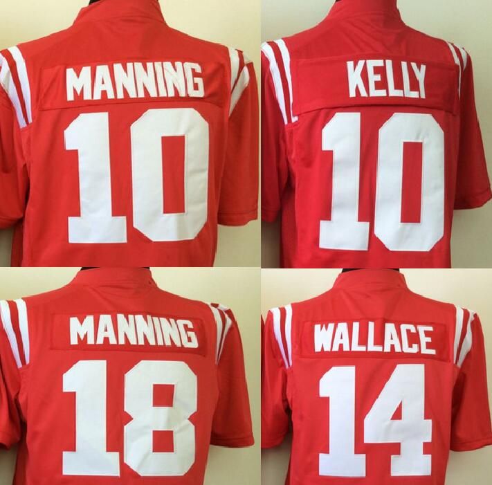 2017 Ole Miss Rebels Jerseys 10 Chad Kelly Eli Manning 18 Peyton