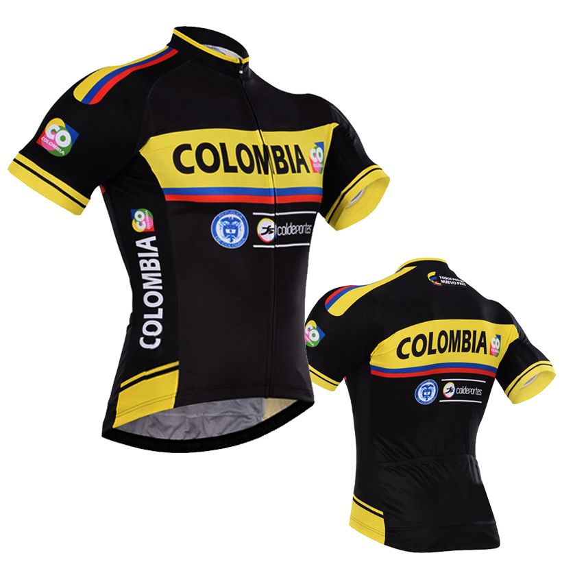 New Arrival Team Colombia Cycling Jersey 100 Polyester Quick Dry Short