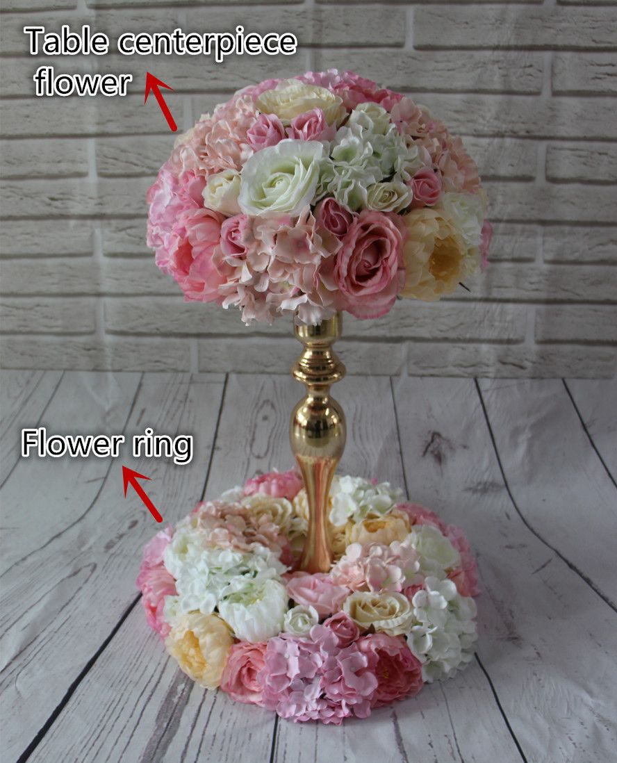 2017 Wedding Flower Ring Table Centerpiece Flower Balls Wedding Road