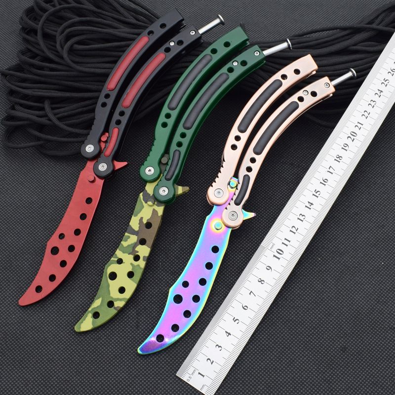 Csgo Counter Strike Balisong Knife Trainer Butterfly Training Knifes