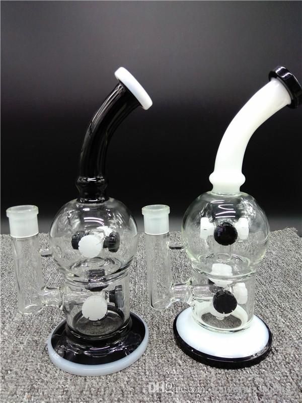 2017 Upgrade Design Panda Glass Bongs with Glass Bowl Hookah Glass Water Pipe Recycle Oil Rig