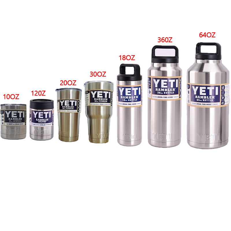Yeti 30oz 36oz 64oz 20oz 12oz 10oz Rambler Cups For Yeti Coolers Cup Sports Mugs Large Capacity