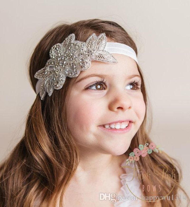 Fashion Baby Girl Headbands Infant Hair Band Rhinestone Combination Elastic Headbands Christmas