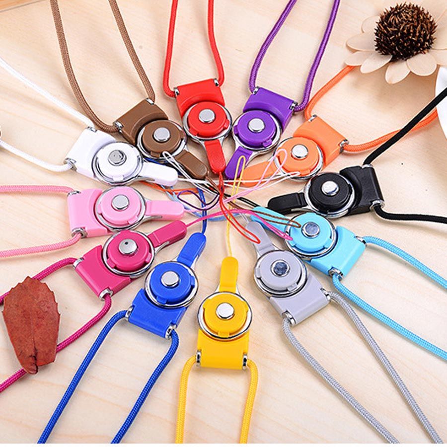 Wholesale New Multi Color Neck Hand Cell Phone Straps Keychain Charm Cords Diy Hang Rope Nylon