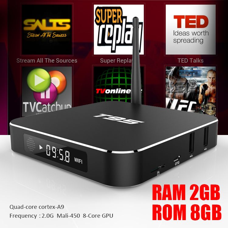 T95 Android Tv Box 2gb+8gb Amlogic S905x Metal Case Quad Core Android6