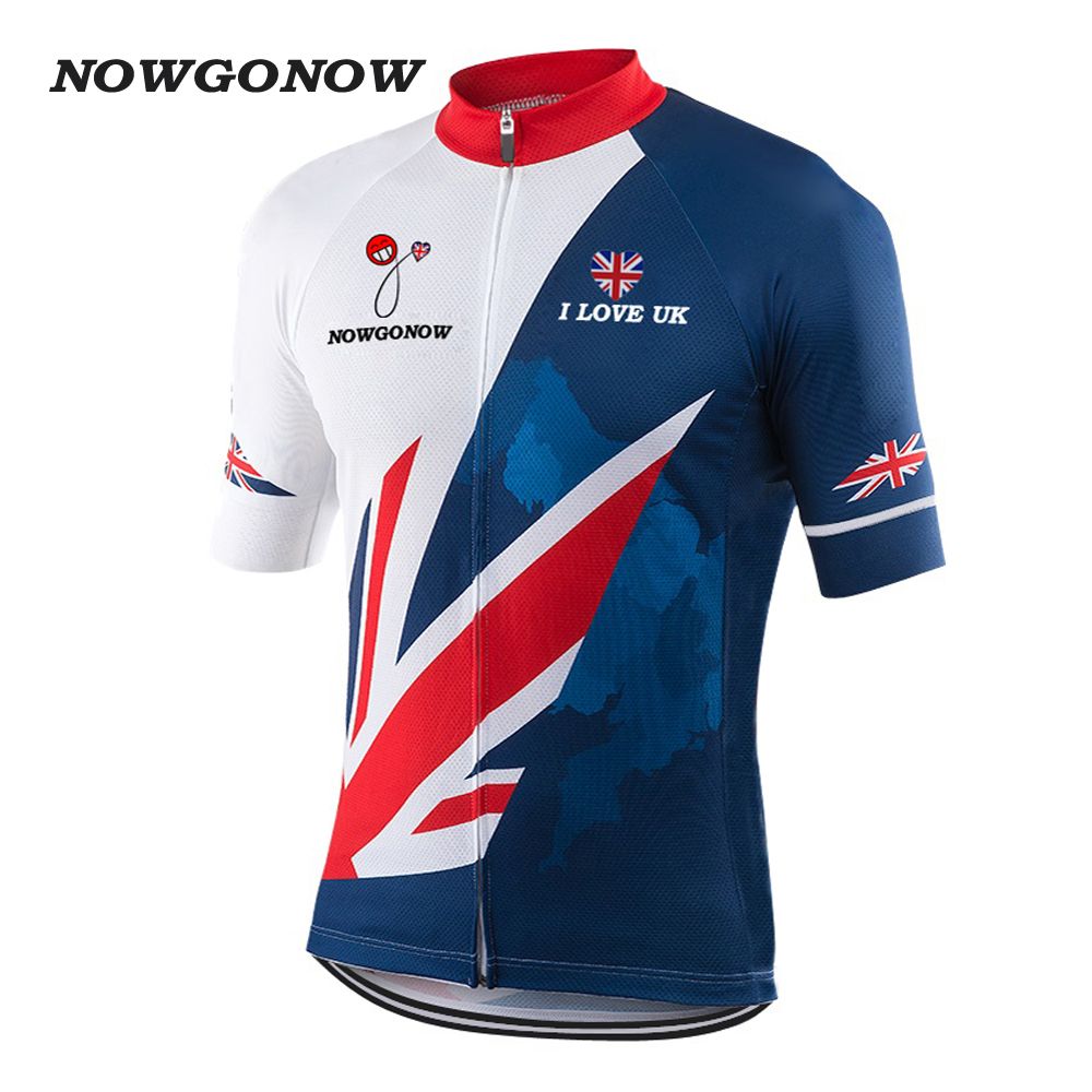 Wholesale Custom 2017 Cycling Jersey Gb Uk Great Britain United Kingdom Classic Clothing Bike