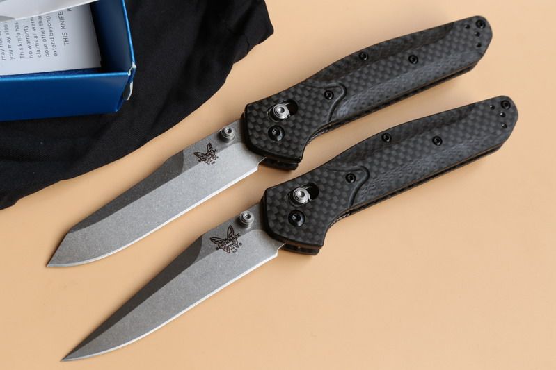 Top Quality Benchmade S90v Blade Axis Folding Knife Carbon Fiber Handle